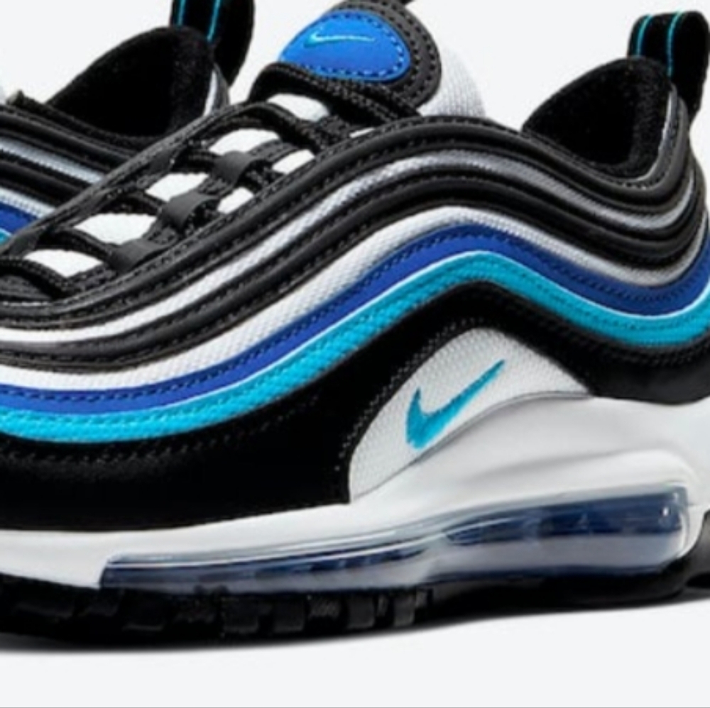 Nike Air Max 97Black Hyper Blue Oracle Aqua (GS) - Picture 7 of 8